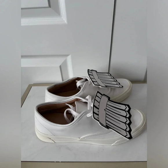 Zara Trafalac  | White Pop Art Sneakers | Size 40 - Picture 2 of 6